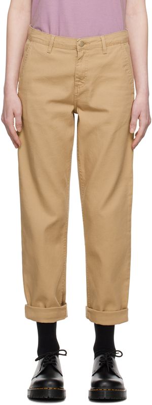 Carhartt Work In Progress Tan W'Pierce Trousers