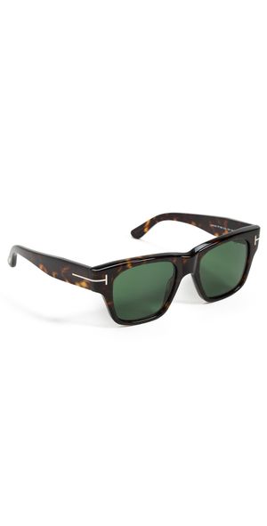 Tom Ford Square Sunglasses Classic Dark Havana One Size