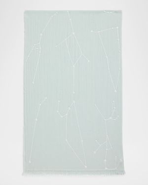 Beaded Constellation Cashmere/Wool Scarf