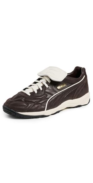 PUMA King Indoor Premium Sneakers Dark Chocolate/Warm White 9