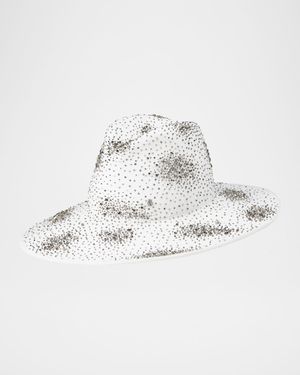 Neva Snowflake Embellished Fedora