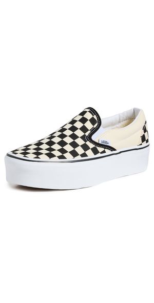Vans UA Classic Slip-On Stackform Sneakers CheckerboardBlack/ White M 5/ W 6.5