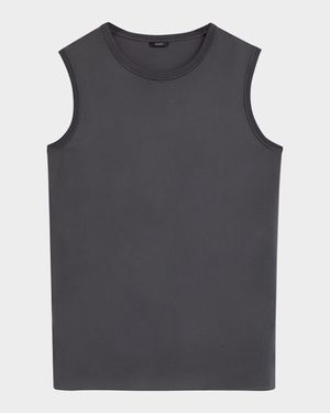 Bley Crewneck Ribbed-Trim Blouse