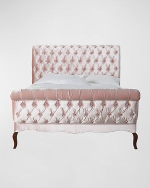 Duncan Fife Blush Tufted California King Bed