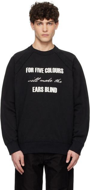 UNDERCOVER Black French Terry Sweatshirt