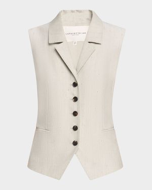 Tailored Wool-Blend Vest