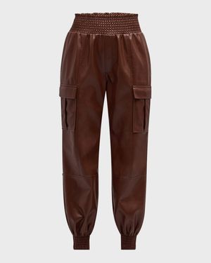 Jenning Vegan Leather Cargo Pants