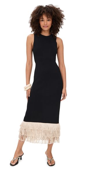 SIMONMILLER Albers Knit Dress Black/Macadamia L
