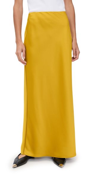 ALIGNE Harris Satin Skirt Hot Mustard 4