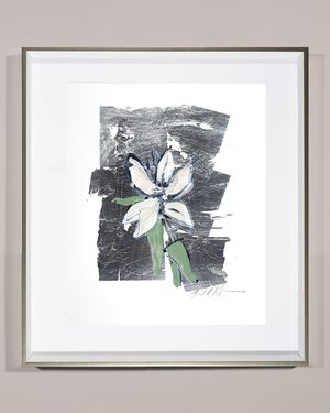 'Silver Flower Lily' Wall Art