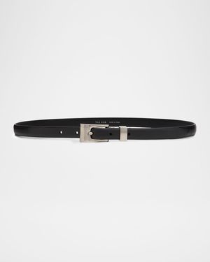 Downtown Leather Skinny Belt
