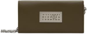 MM6 Maison Margiela Khaki Numeric Chain Wallet Bag