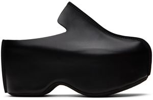 JW Anderson Black Leather Platform Mules