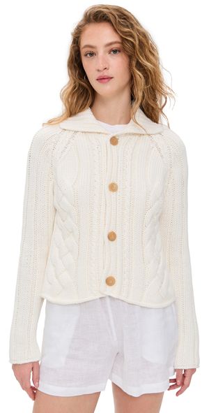 Frank & Eileen Mini Cardigan Ivory L