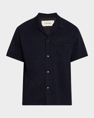 Men's Textured Terry Camp Shirt