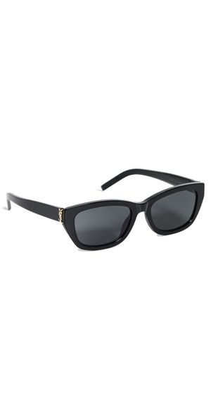 Saint Laurent SL M153 Sunglasses Black-Black-Black One Size