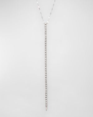 14K Gold Flawless Tennis Lariat with Diamonds
