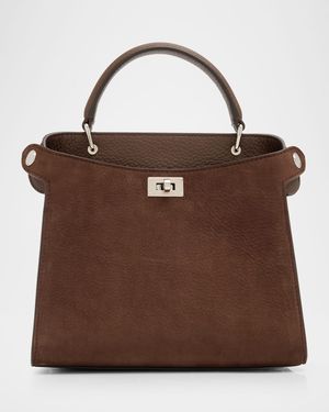 Lutece Mini Suede & Leather Top-Handle Bag