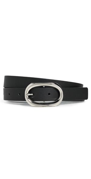 ANINE BING Small Signature Link Belt Black XS/S