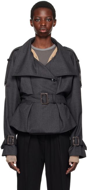 Acne Studios Blouson gris en laine