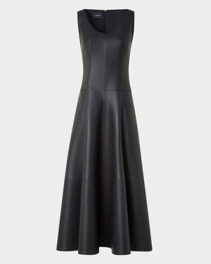 Nappa Leather Midi Dress