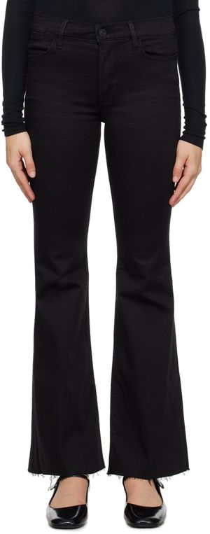 FRAME Black 'Le Easy Flare' Jeans