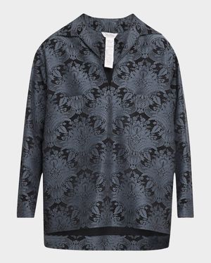 Anemone Baroque Jacquard Shirt Jacket