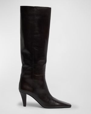 Jill Calfskin Knee Boots