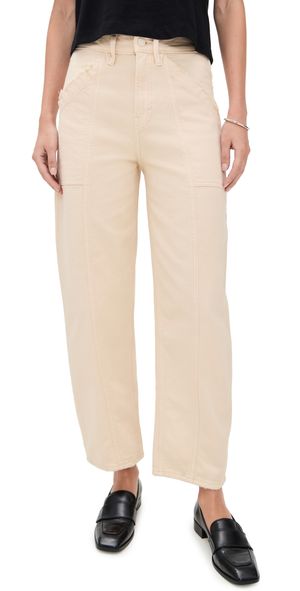 Good American Canvas Cropped Barrel Pants Canvas 18