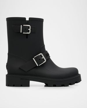 Biker TPU Mid-Calf Rain Boots