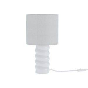 Potiron Paris - Lampe à poser en céramique et tissu - Taille Unique - Blanc