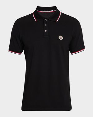 Men's Short Sleeve Polo with Contrast Sleeves