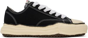 Maison MIHARA YASUHIRO Black Peterson VL OG Sole Canvas Low-Top Sneakers