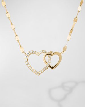 Flawless Interlocking Heart Pendant Necklace