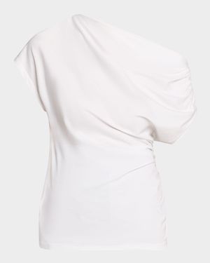 Alice Draped One-Shoulder Tee