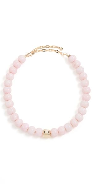 Ettika Power Bead Statement Necklace in Rose Quartz Rose Quartz One Size