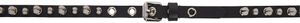 Moschino Black Studs Belt