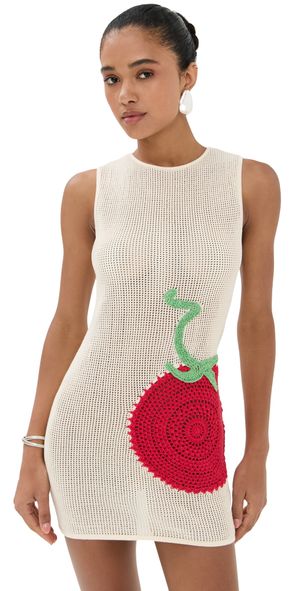 STAUD Bailey Dress Roma Ivory M