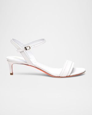 Sirolo Leather Ankle-Strap Sandals
