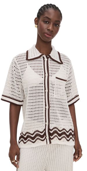 Dress To Orla Knit Shirt Beige Grain M