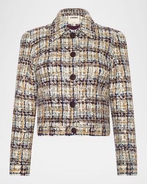 Kasey Sequined Tweed Jacket