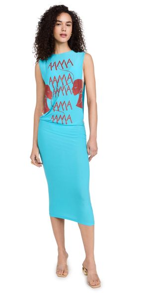 House of Aama T-Shirt Dress Light Blue 2