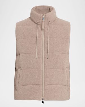 Wool-Cashmere Puffer Vest