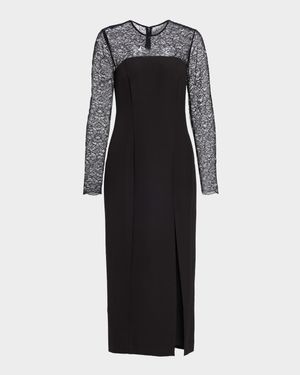 Loretta Lace Midi Dress