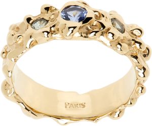 FARIS Gold Roca Gem Band Ring
