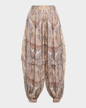 Hypnotic Silk Harem Pants