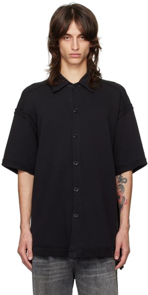 Greg Lauren Chemise Studio en jersey bouclette