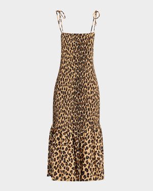 Canto Smocked Poplin Dress