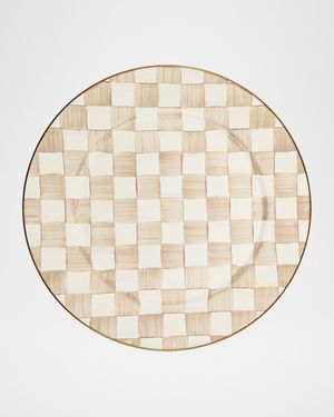 Mocha Check Serving Platter