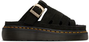 Dr. Martens Black Maxxy Slide Sandals
